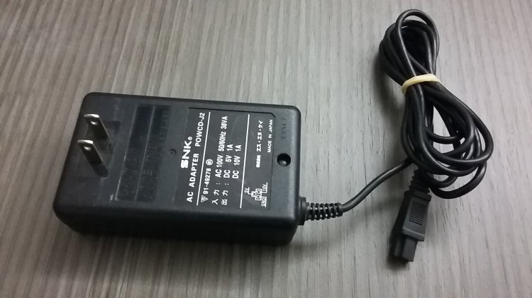 AC Adapter for Neo Geo CDZ console - POWCD-J2 - Click Image to Close