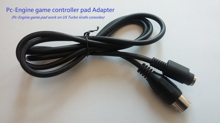 Pc-Engine to US Turbo console game pad Adapter cable - Click Image to Close